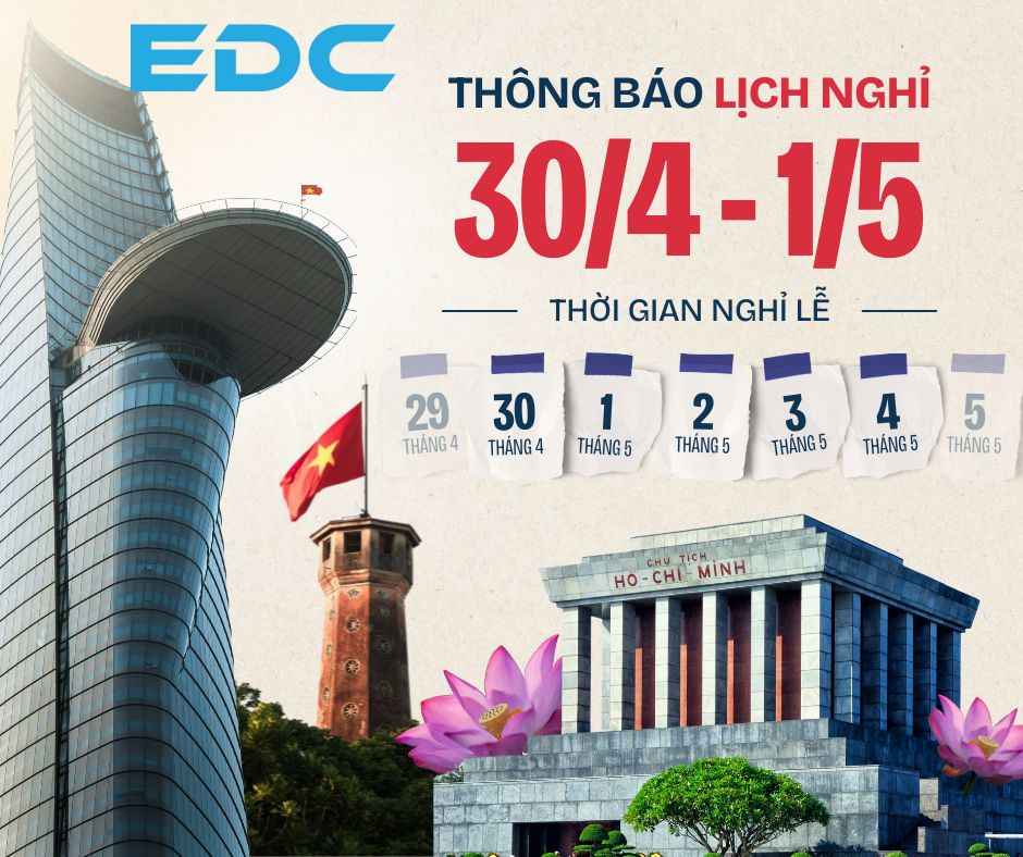 Bài đăng Facebook Chào mừng Lịch nghỉ Ngày lễ 30 tháng 4 Việt nam Trẻ trung Hiện đại Đỏ
